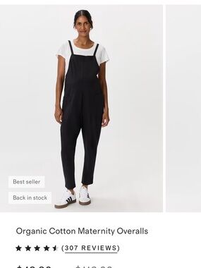 Like New! Quince Maternity Overalls
